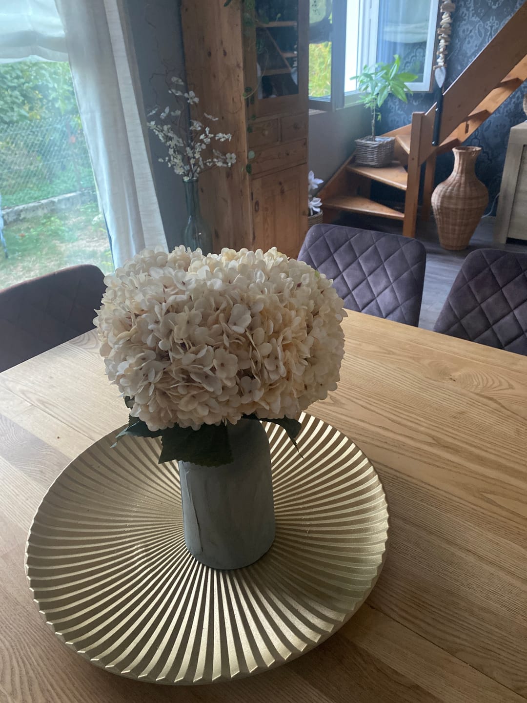 Customer photo review of Grande Hortensia (5 tiges) - Crème