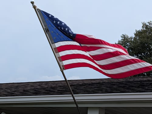 Customer photo review of 3' x 5' American Flag