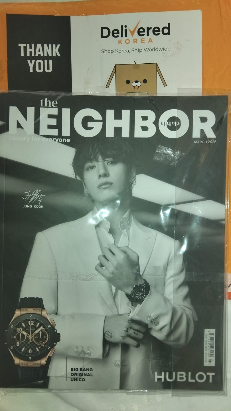 Customer photo review of The Neighbor KOREA MAGAZINE 2026.03 (COVER: BTS JUNG KOOK)