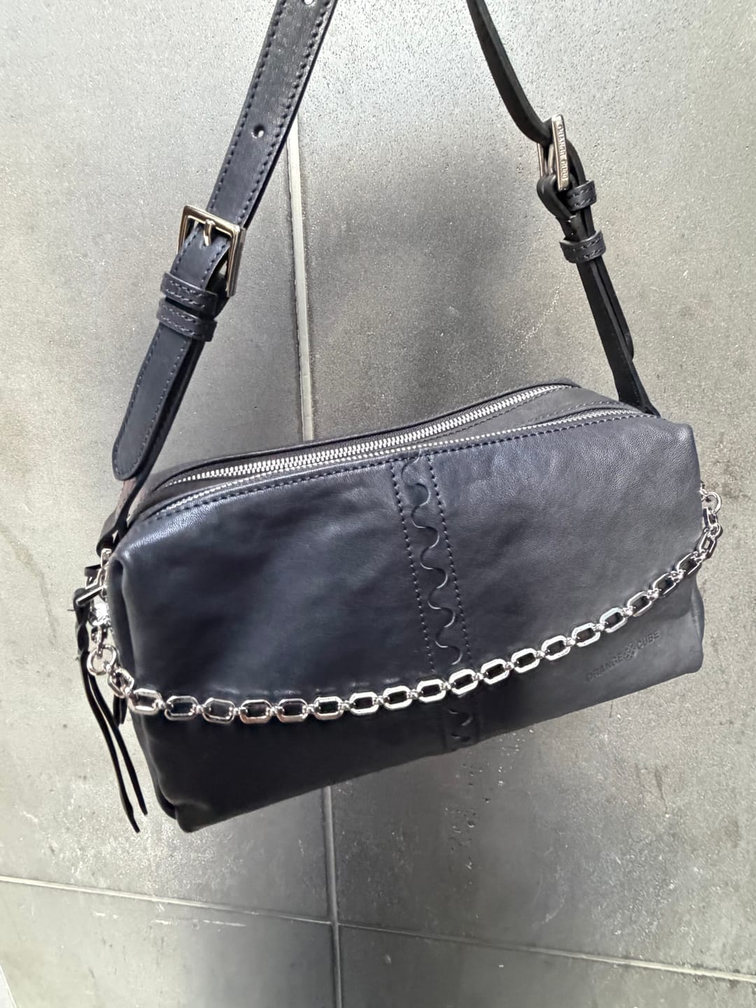 Customer photo review of Metropolitan Mosaic Shoulder Bag - Black