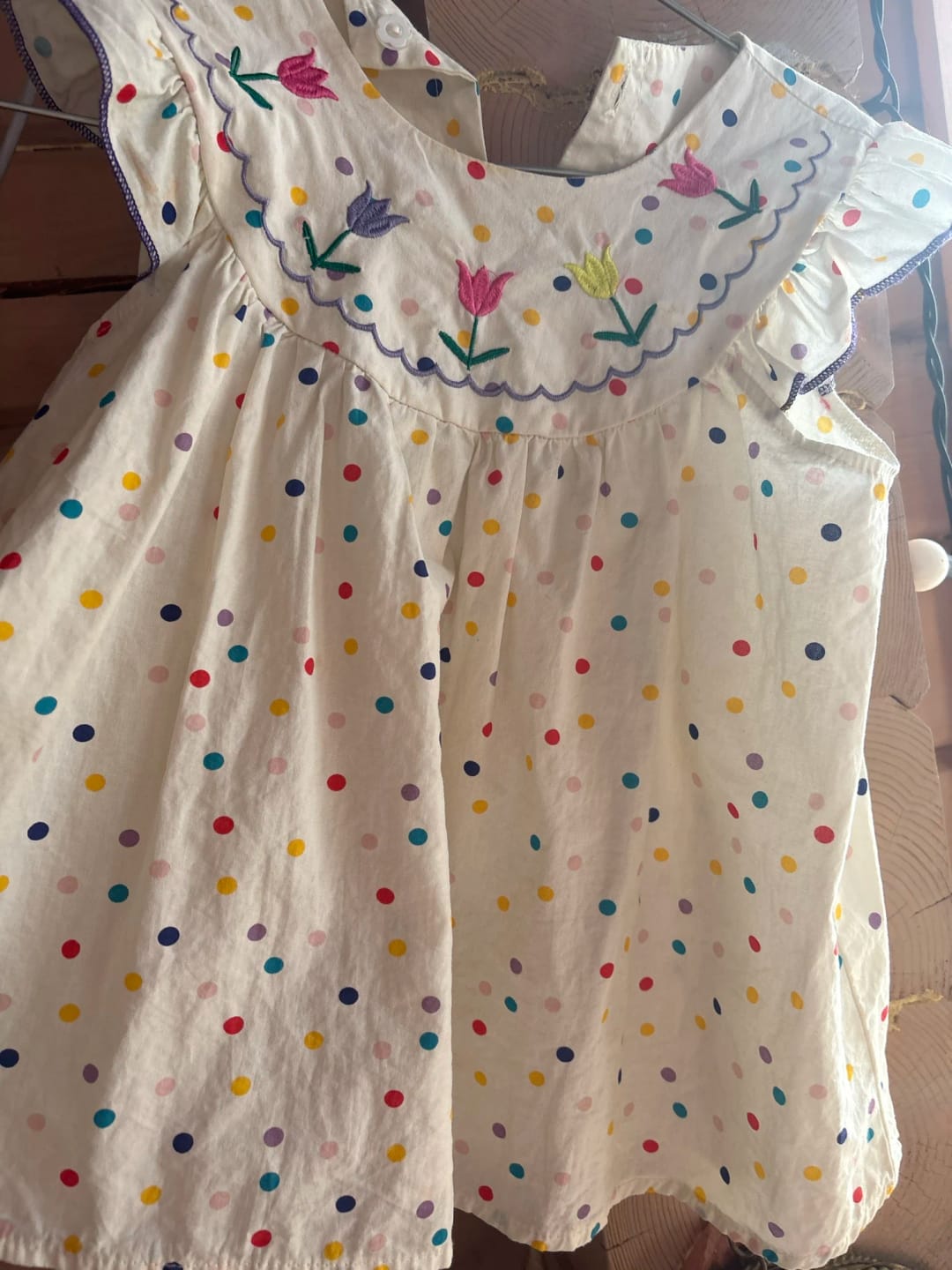 Customer photo review of Polka Dot Floral Dress
