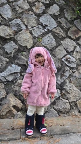 Customer photo review of Bunny Rabbit Hooded Jacket