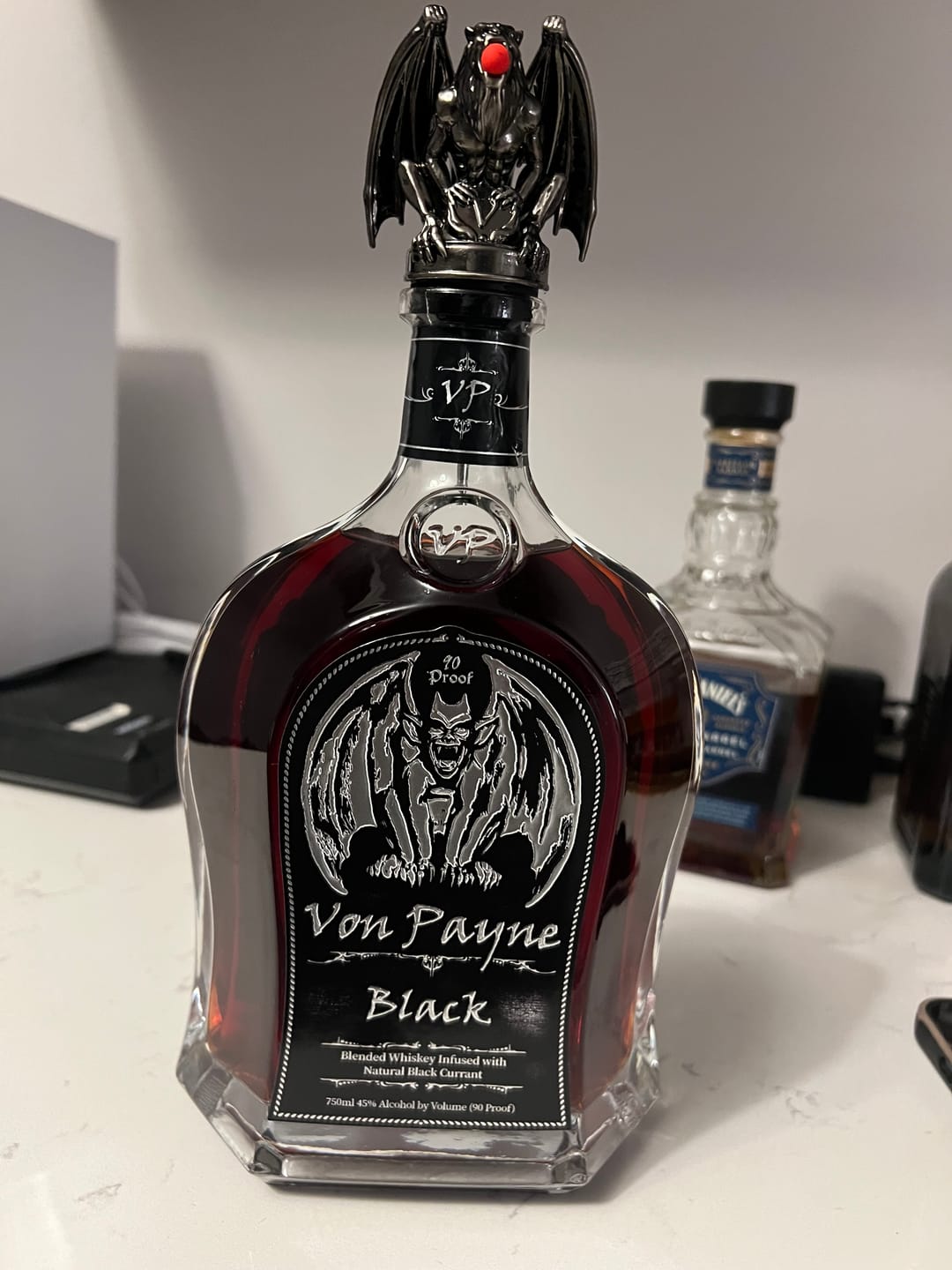 Customer photo review of Von Payne Black Blended Whiskey