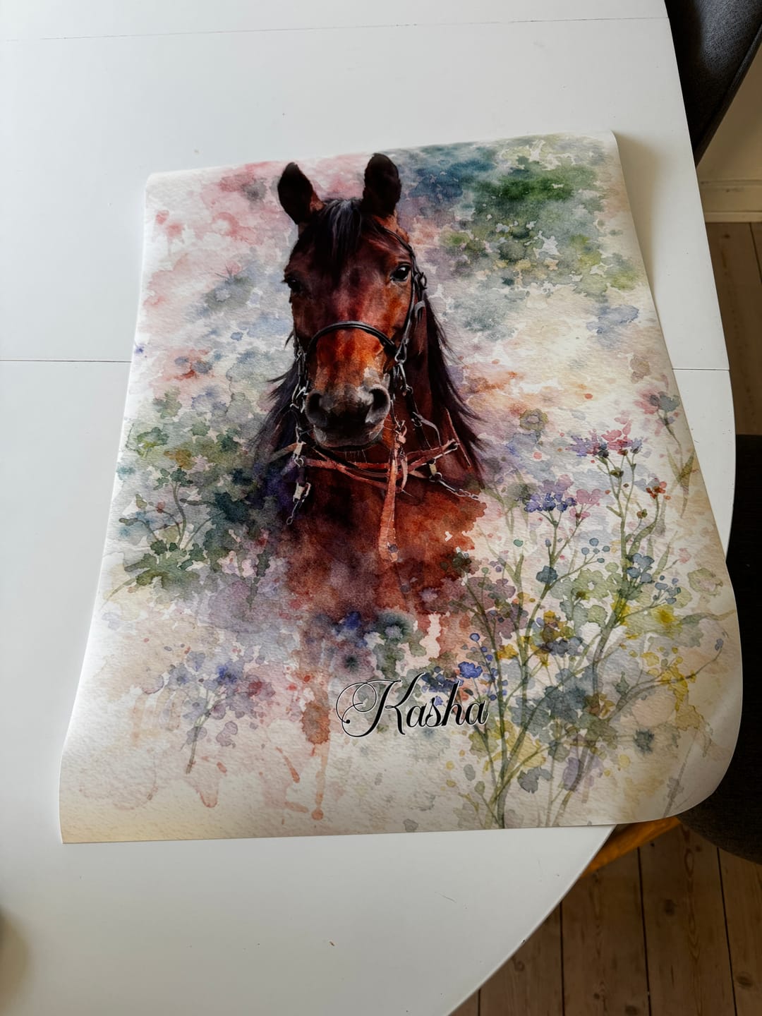 Customer photo review of Personalised Poster - Watercolour