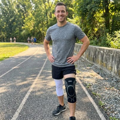 Customer photo review of SureStep™ Adjustable Knee Support Brace