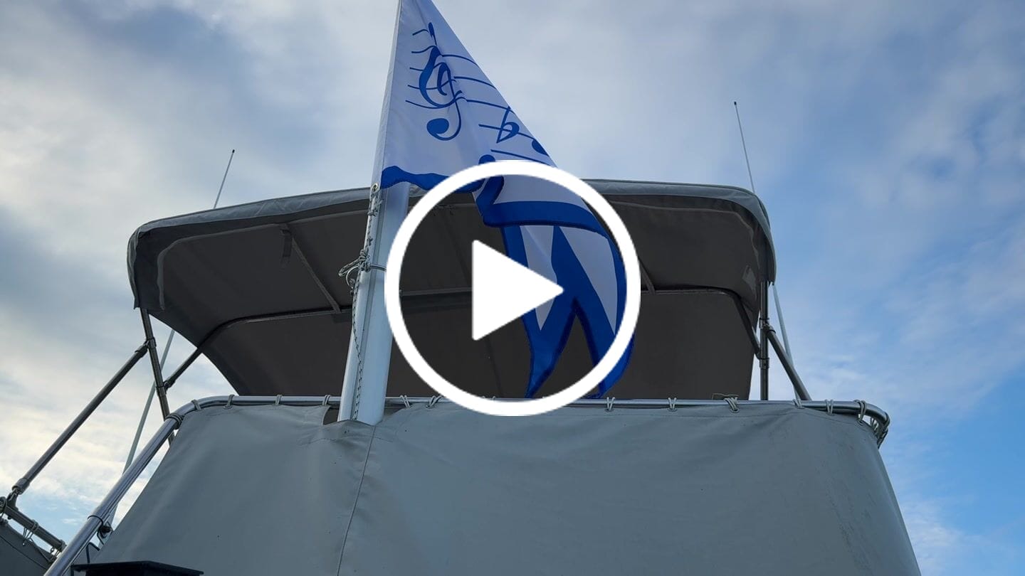 Customer video review of Custom Burgee Flag