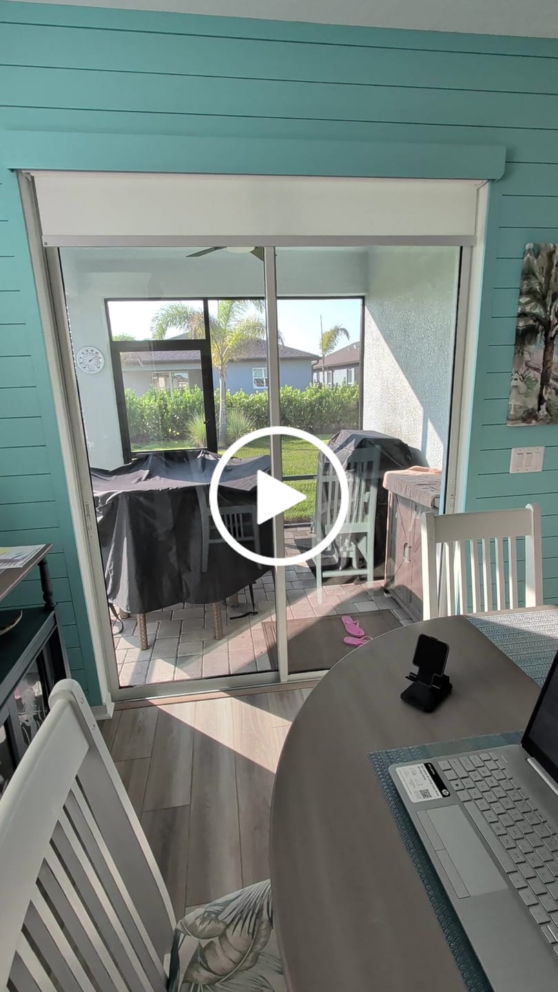 Customer video review of Bringnox Motorized Light Filtering Roller Shades 70% Blackout Safari