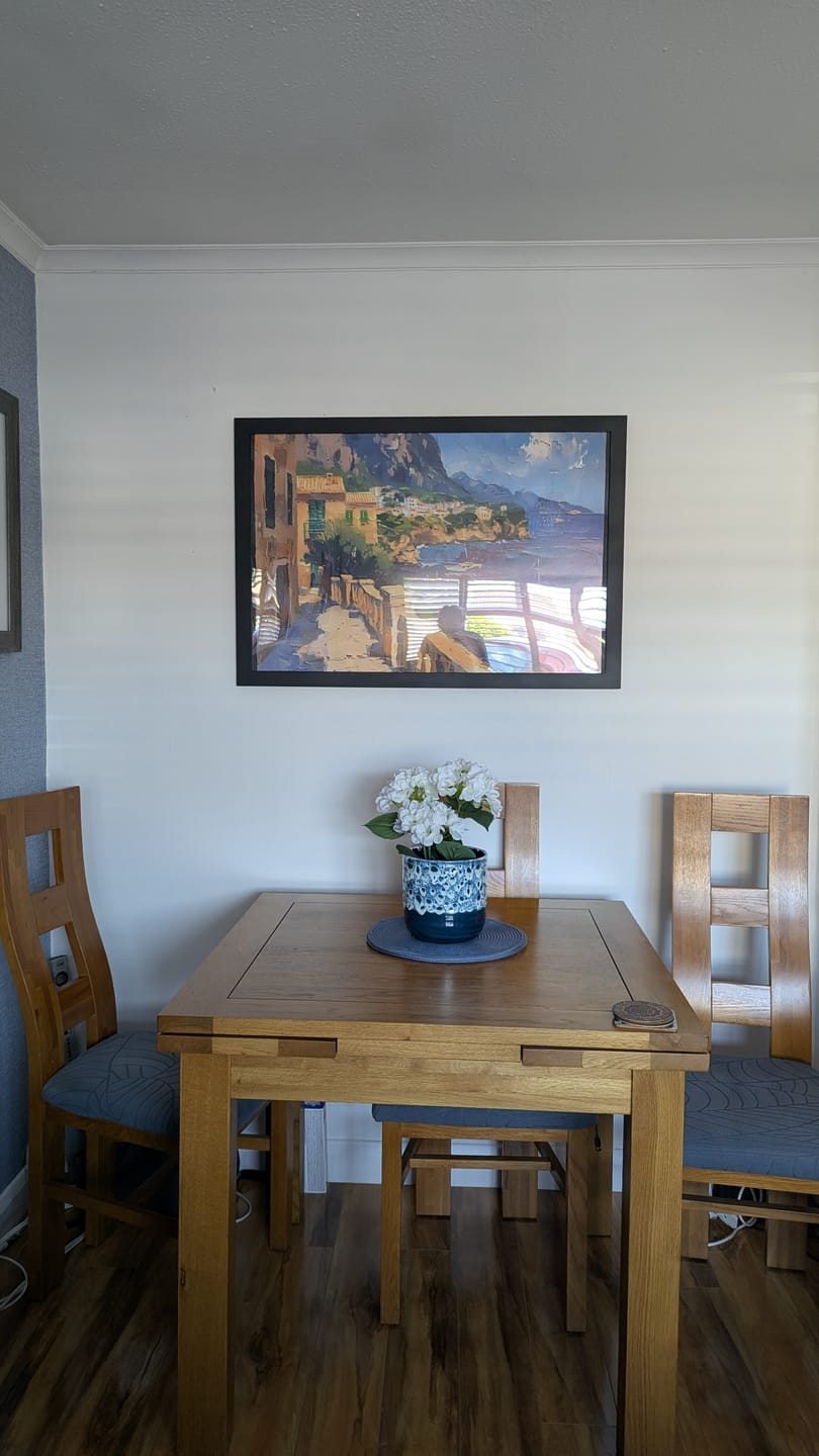 Customer photo review of Mallorca Balcony View Art Print