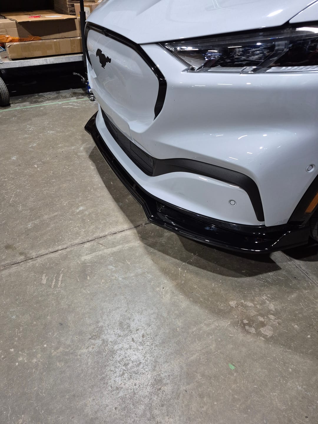 Customer photo review of Front Lip Splitter - 2021-2025 Mustang Mach E 1st Gen