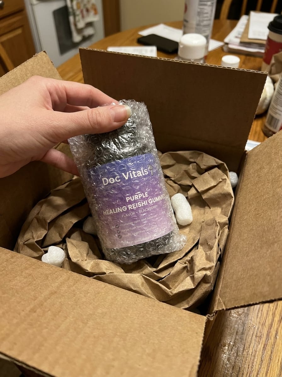 Customer photo review of Dr Sebi's Healing Purple Gummy