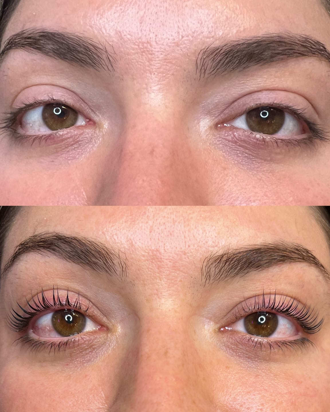 Customer photo review of Korean Lash Lift Online Course
