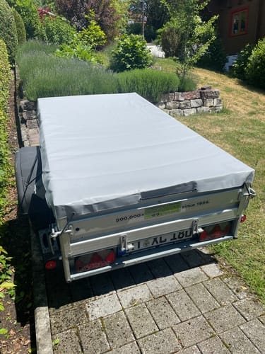Customer photo review of Anhänger Flachplane 217 x 117 x 8 cm