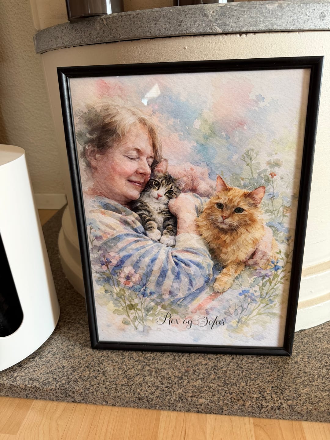 Customer photo review of Personalised Poster - Watercolour