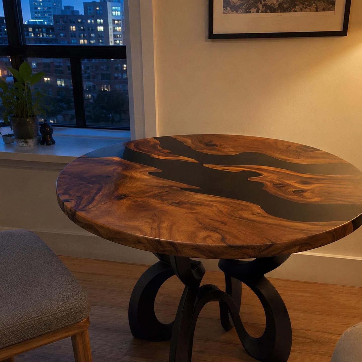 Customer photo review of Dining Table for Rustic Home Interiors - 520 Blosome