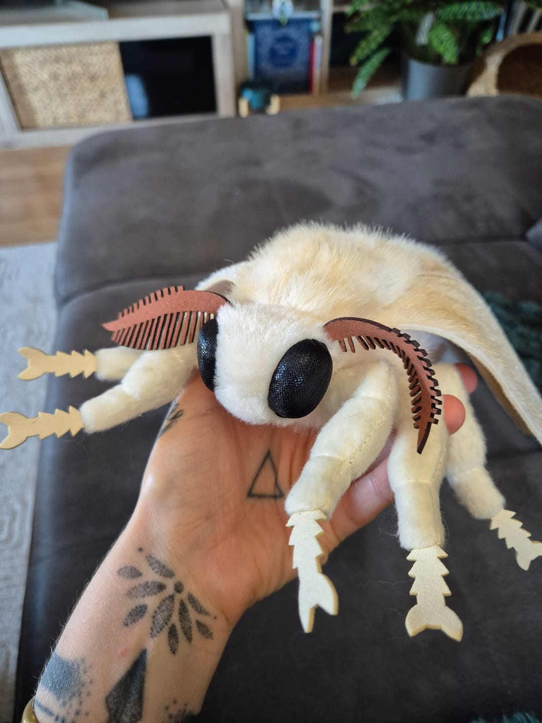 Customer photo review of Silkworm Moth Soft Stuffed Plush Toy