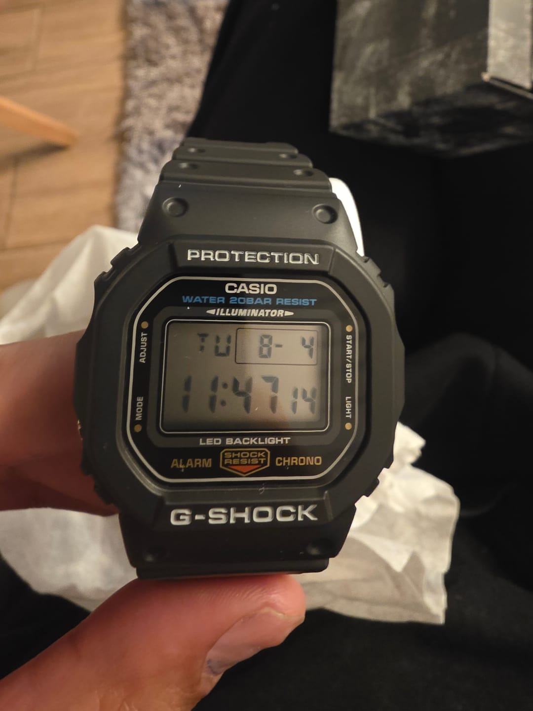 Customer photo review of Reloj Casio G-Shock Vintage G-5600UE-1 Tough Solar