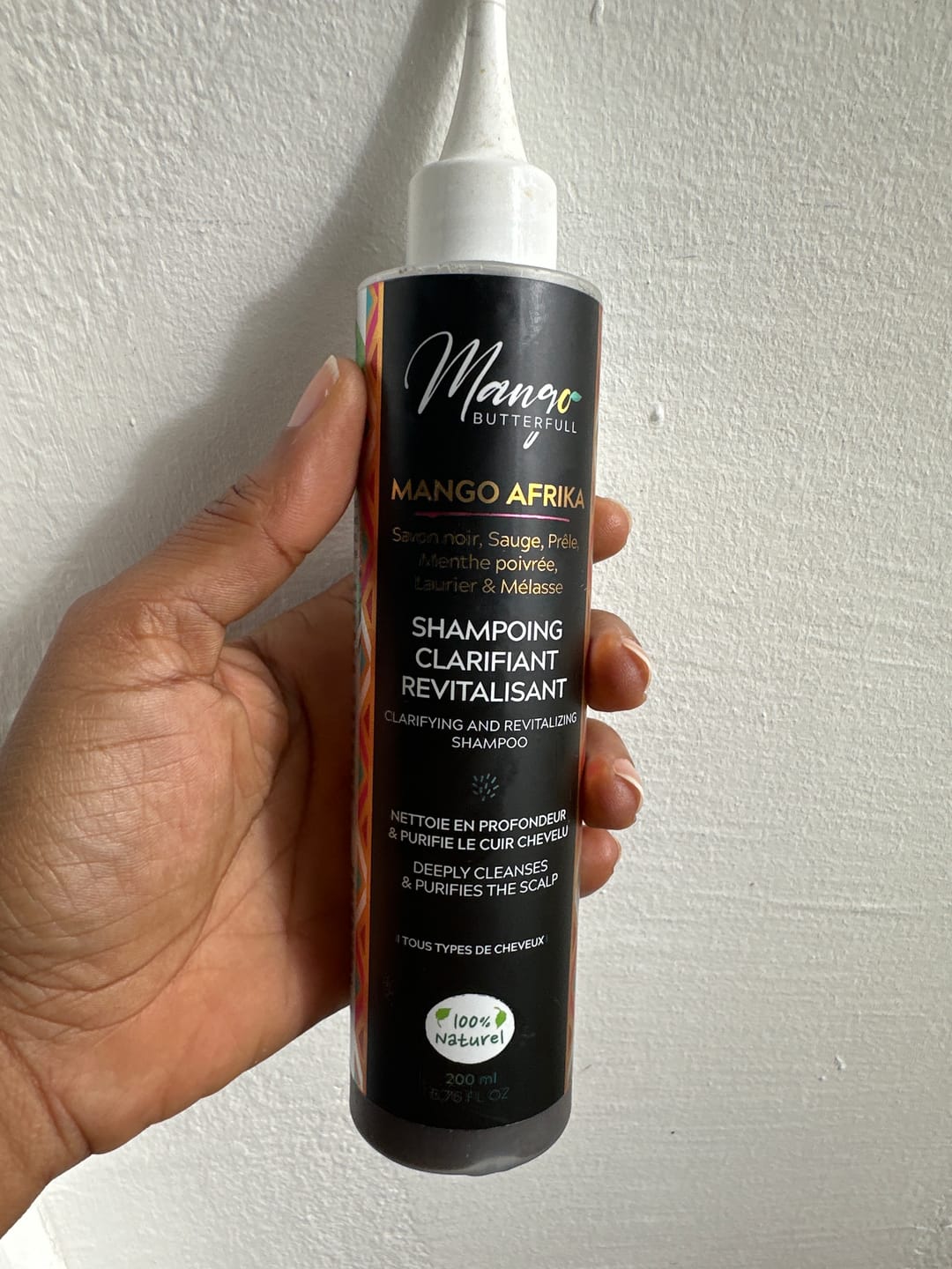 Customer photo review of Shampoing Clarifiant MANGO AFRIKA – Détox Profonde