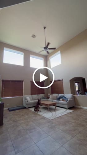 Customer video review of SmartWings Motorized Light Filtering Linen Solar Shades 5% Openness Dune