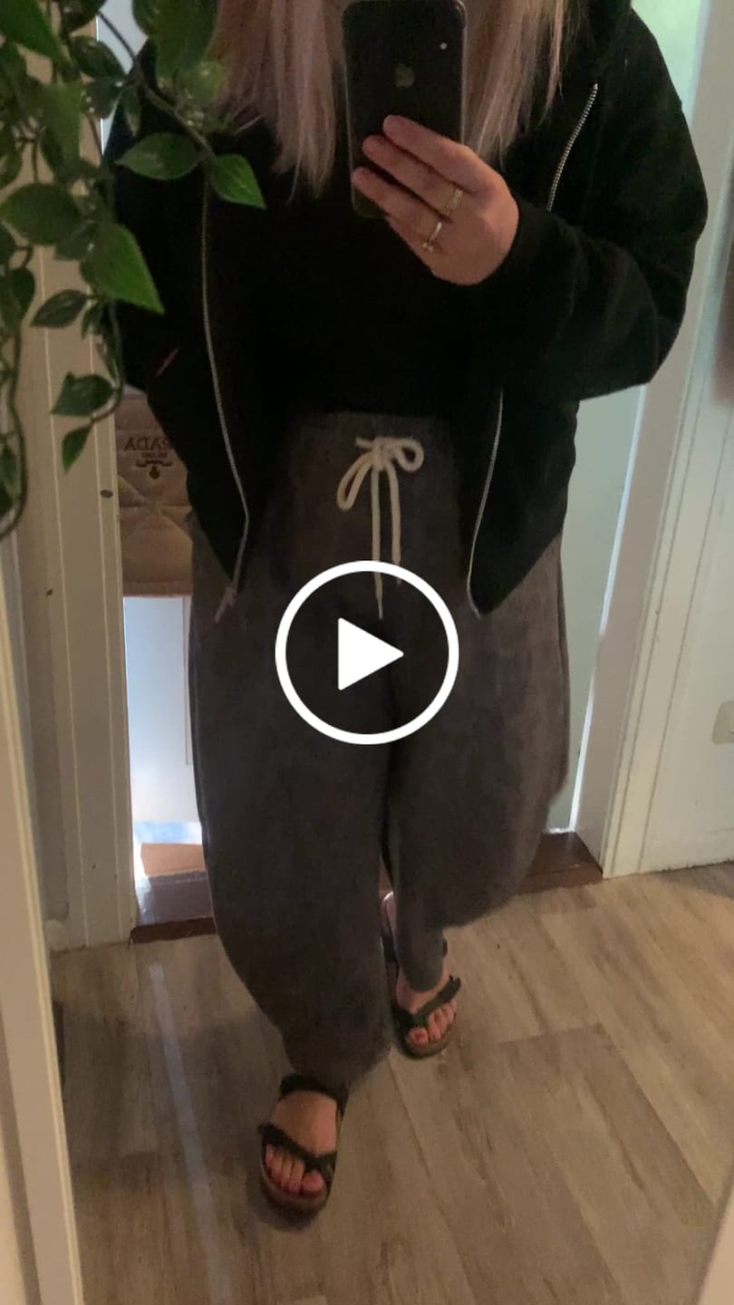 Customer video review of Stylische Barrel Hose LEO MYSTIQUE dark leo mit Tunnelzug