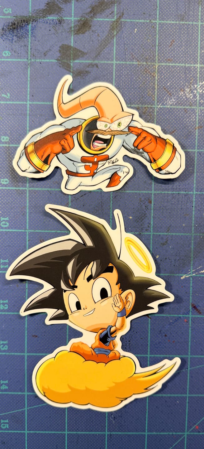 Customer photo review of Cut to Shape Stickers