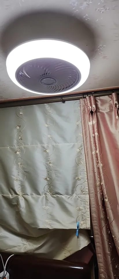 Customer photo review of Integrated LED Ceiling Fan Light, Bladeless Design With Remote Control
