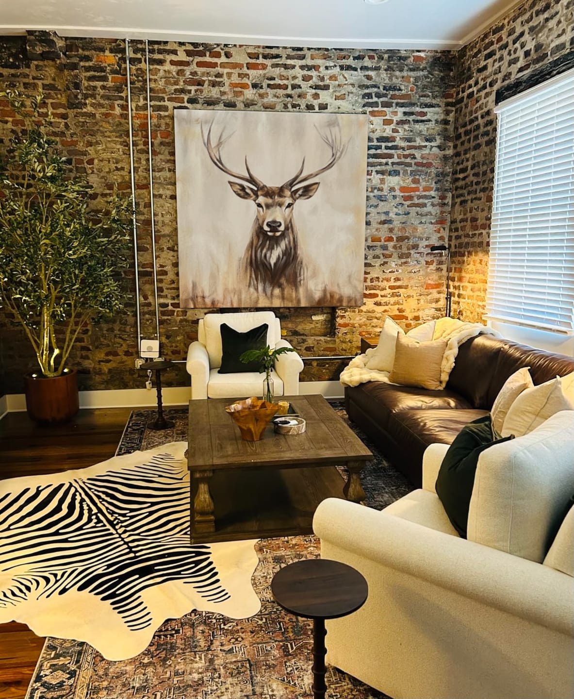Customer photo review of Abstract Animal Canvas Art #DW112