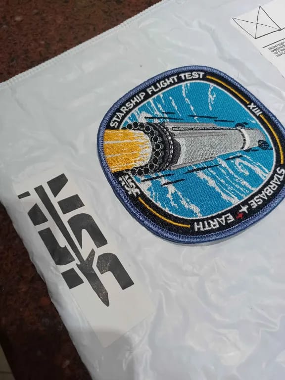 Customer photo review of SpaceX Starship Flight 13 - Collectors Patch