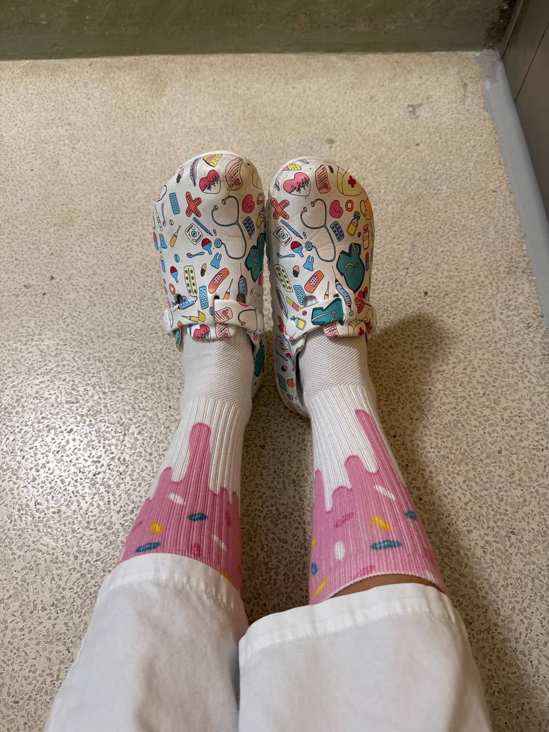 Customer photo review of Calcetines Performance Pink Glazed