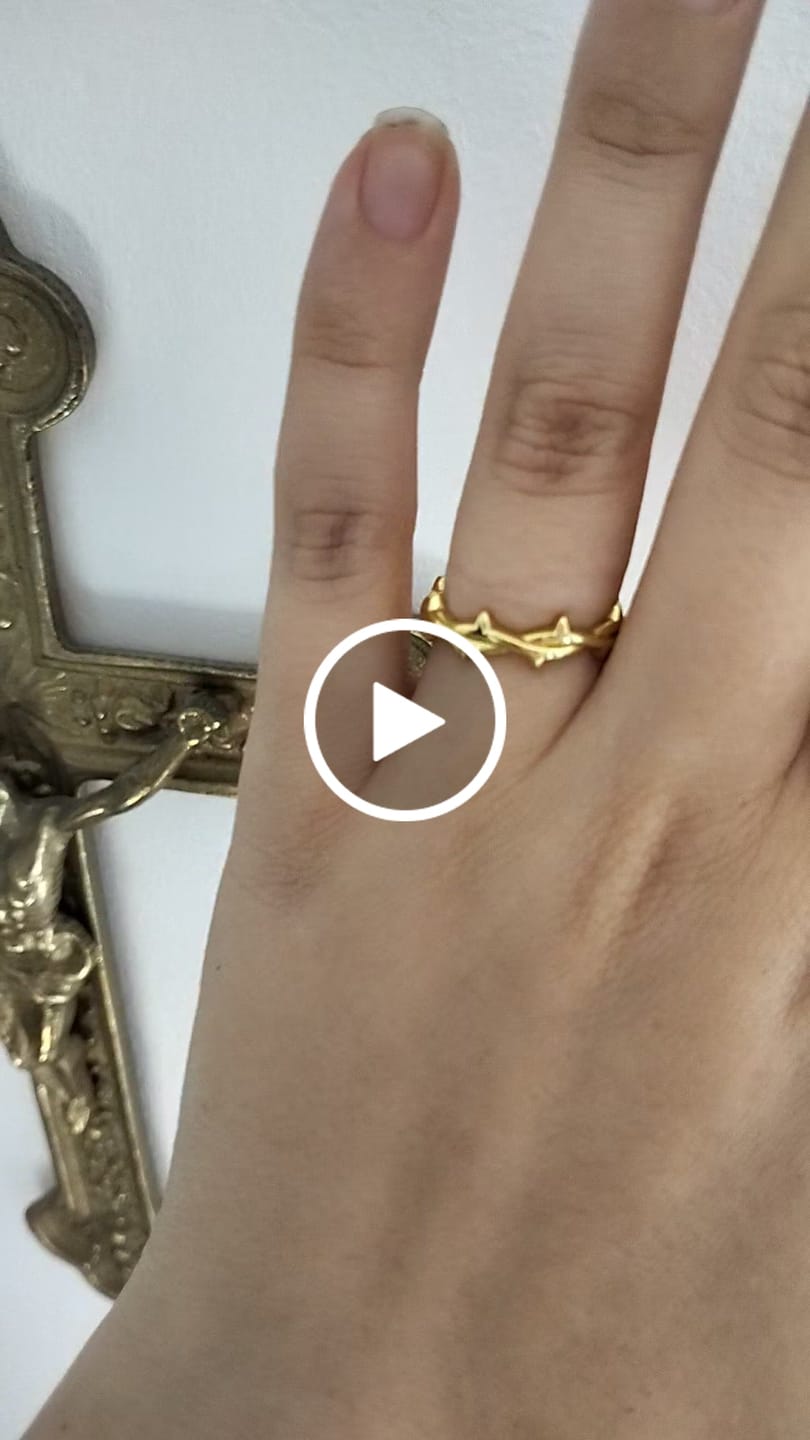 Customer video review of Sterling Silver Crown of Thorns Ring