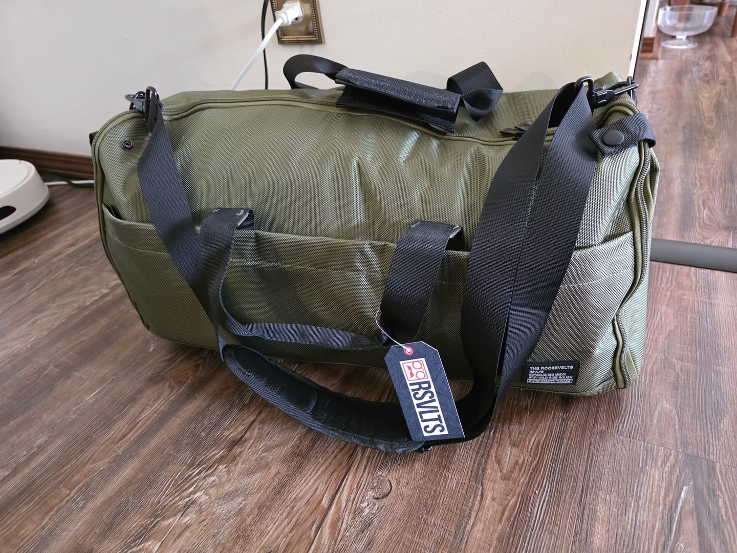 Customer photo review of Olive – Garment Duffel