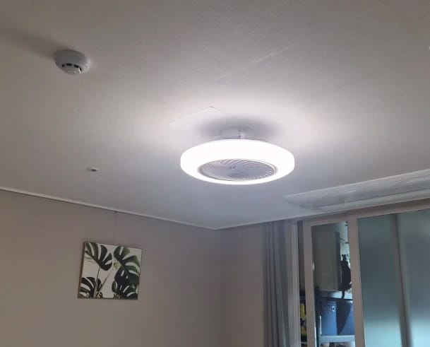 Customer photo review of Integrated LED Ceiling Fan Light, Bladeless Design With Remote Control
