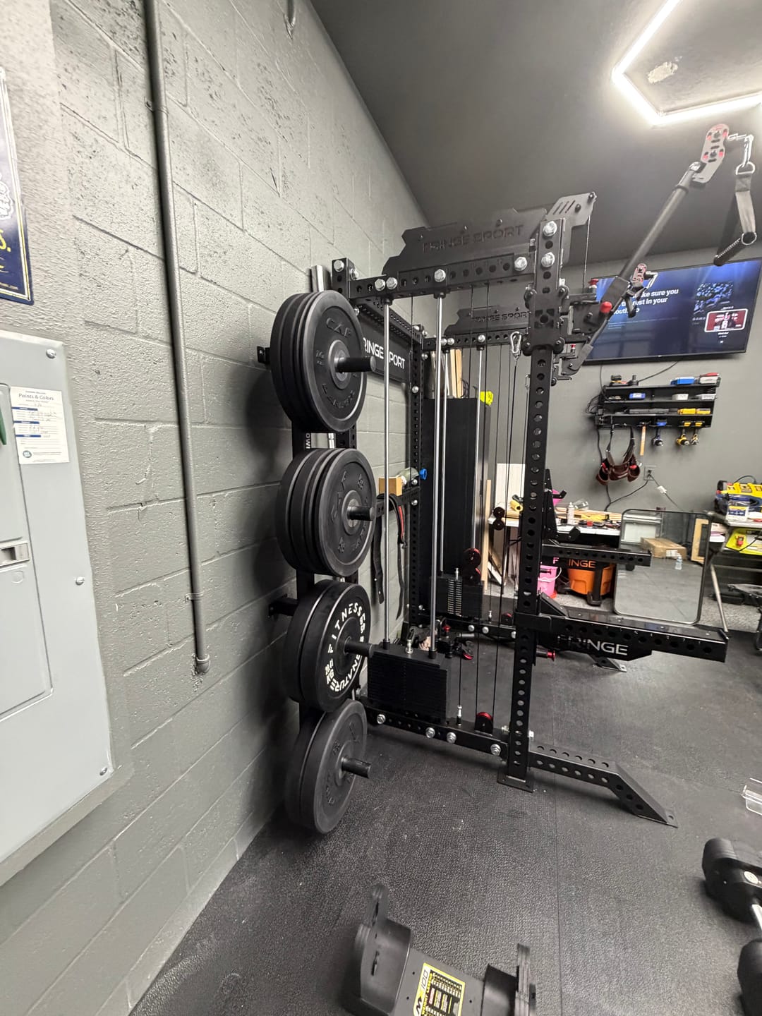 Customer photo review of Wall Mount Plate Storage Rack