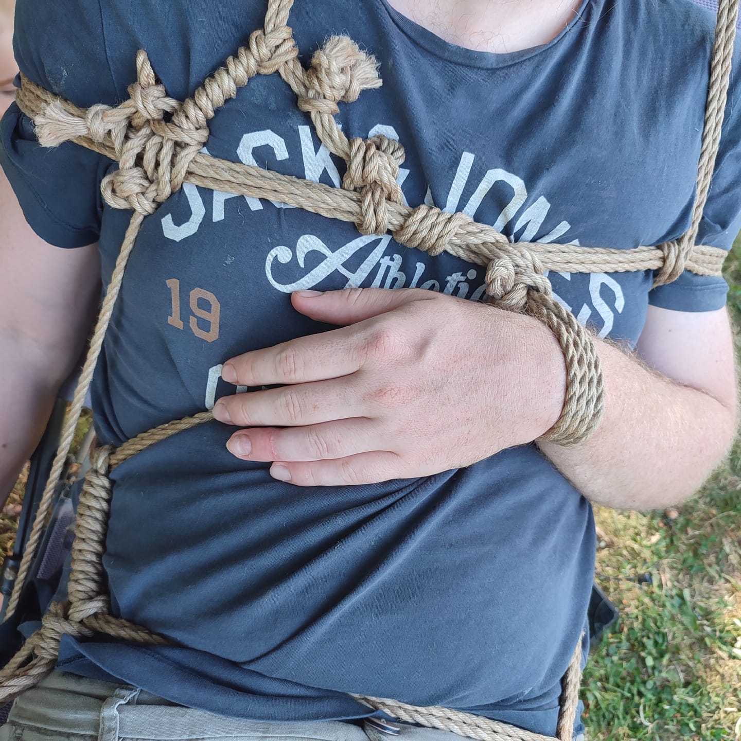 Customer photo review of Treated Japanese Ogawa Jute Rope (8 m)