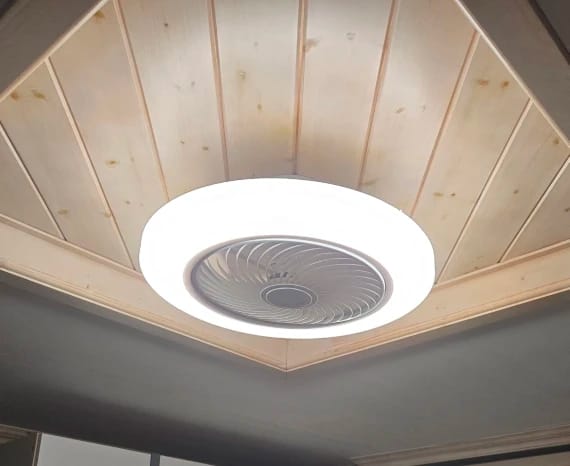 Customer photo review of Integrated LED Ceiling Fan Light, Bladeless Design With Remote Control