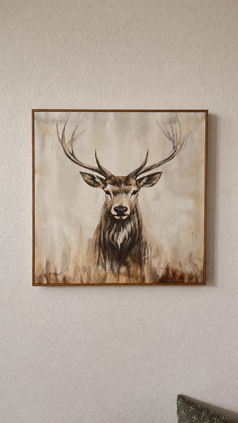 Customer photo review of Abstract Animal Canvas Art #DW112