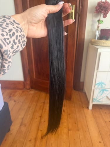 Customer photo review of Vietnamese Super Double Drawn Bone Straight Doner Natural Bundles