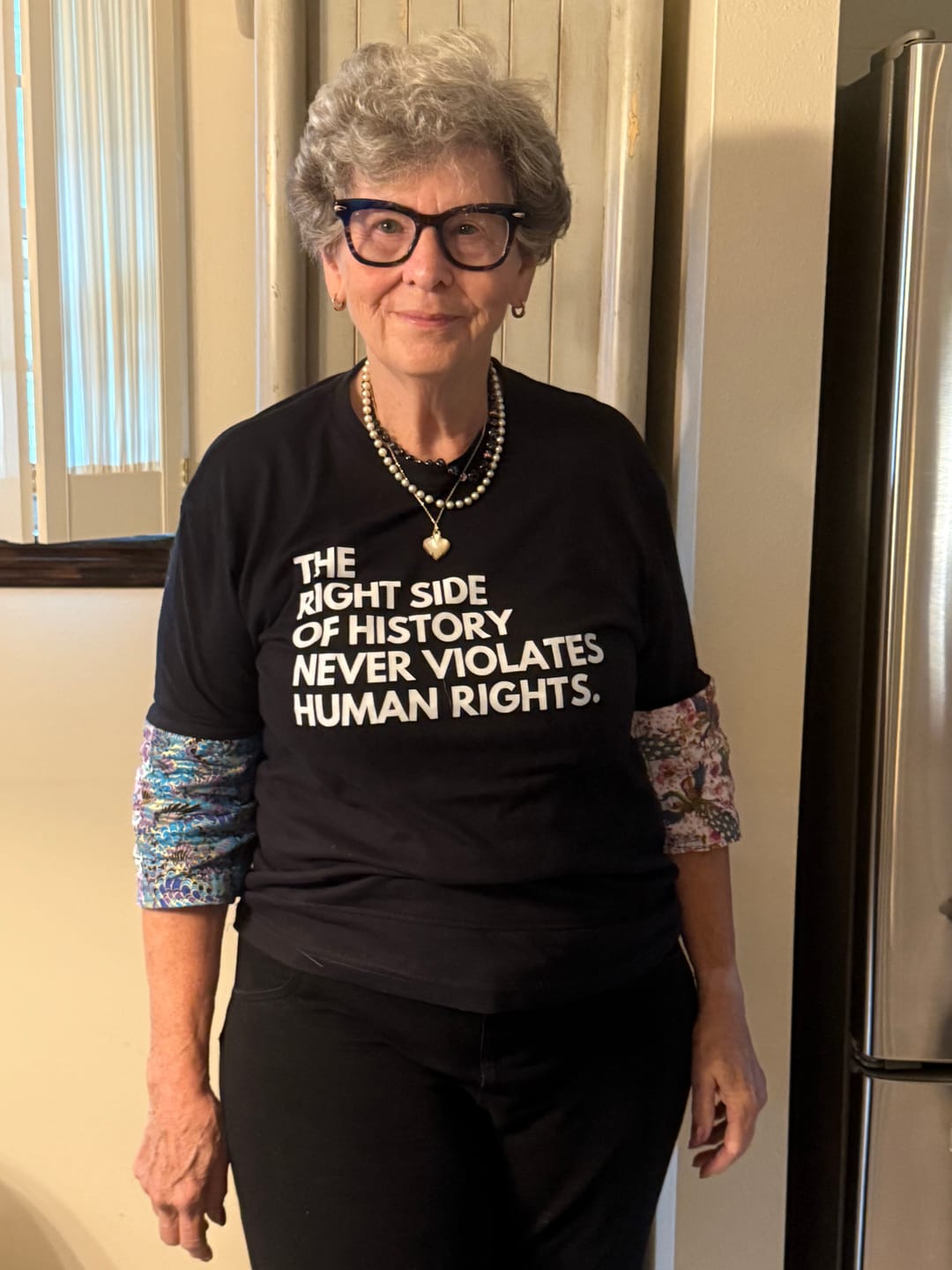 Customer photo review of Right Side of History Unisex T-shirt