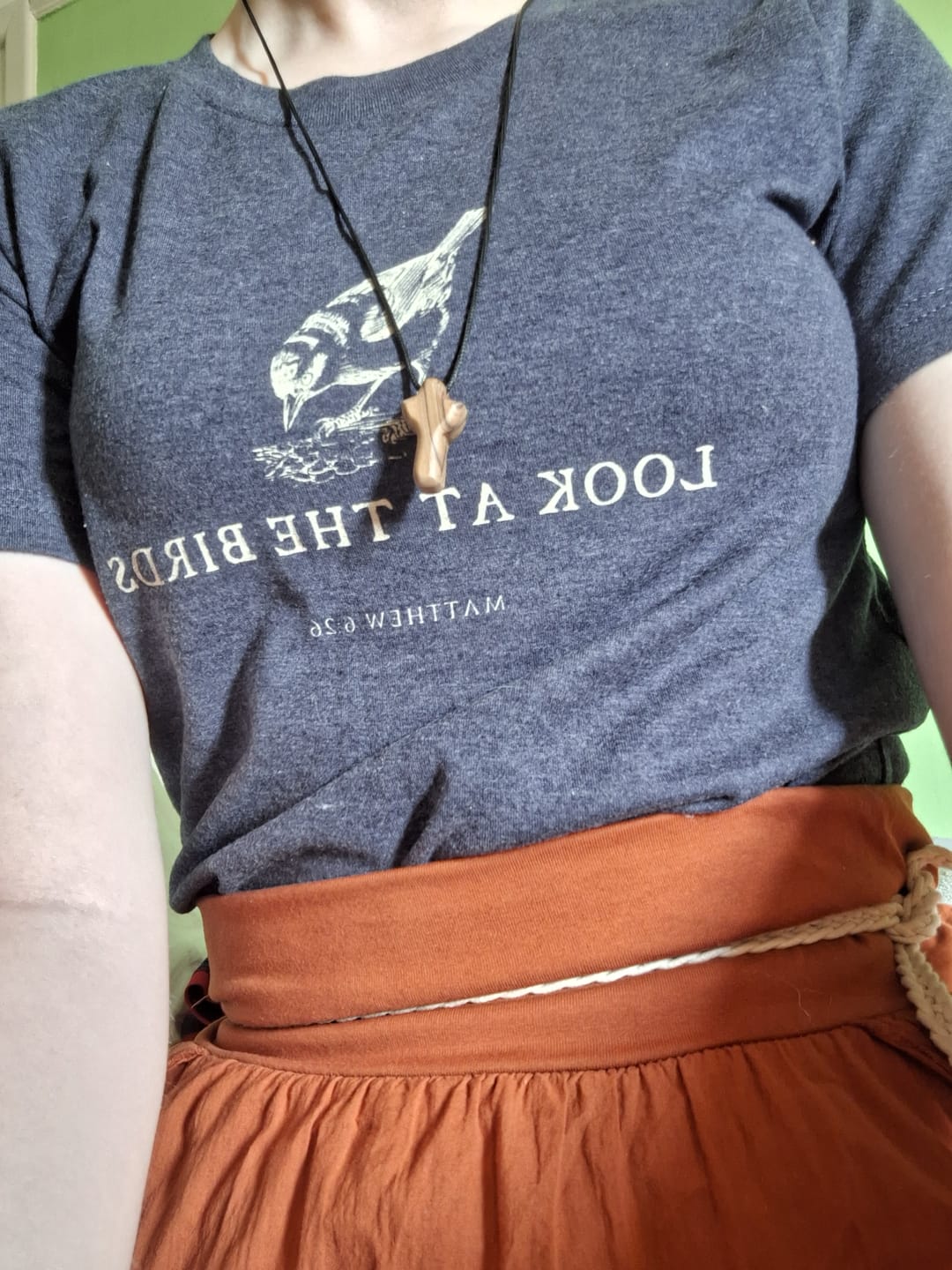 Customer photo review of Lovely Wren T-shirt