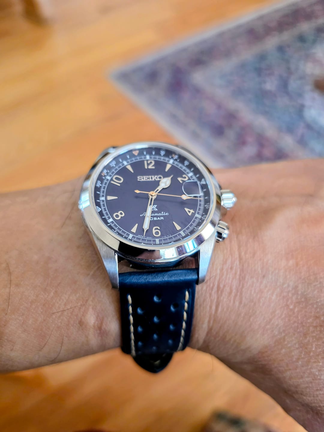 Customer photo review of Leather Sport Grip - Passing  Blue