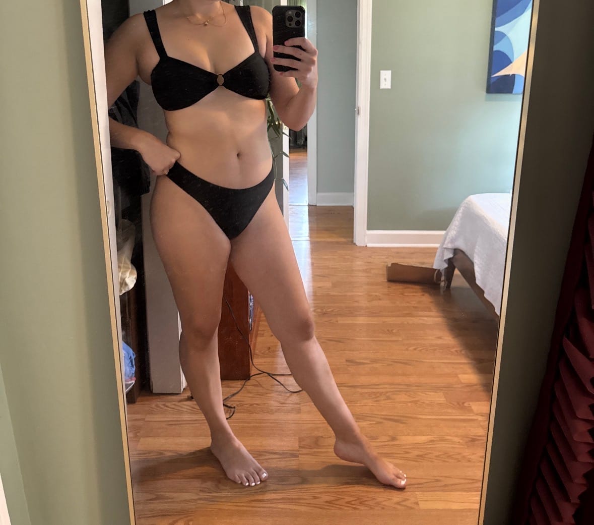 Customer photo review of JESSIE Black Classic Bikini Bottoms