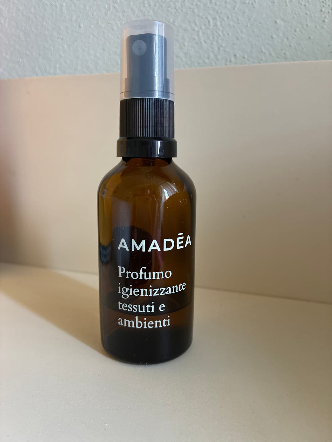 Customer photo review of GIFT - Profumo igienizzante tessuti e ambienti 50ml AMADĒA