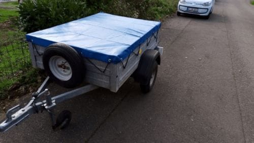 Customer photo review of Anhänger Flachplane 160 x 110 x 7,5 cm