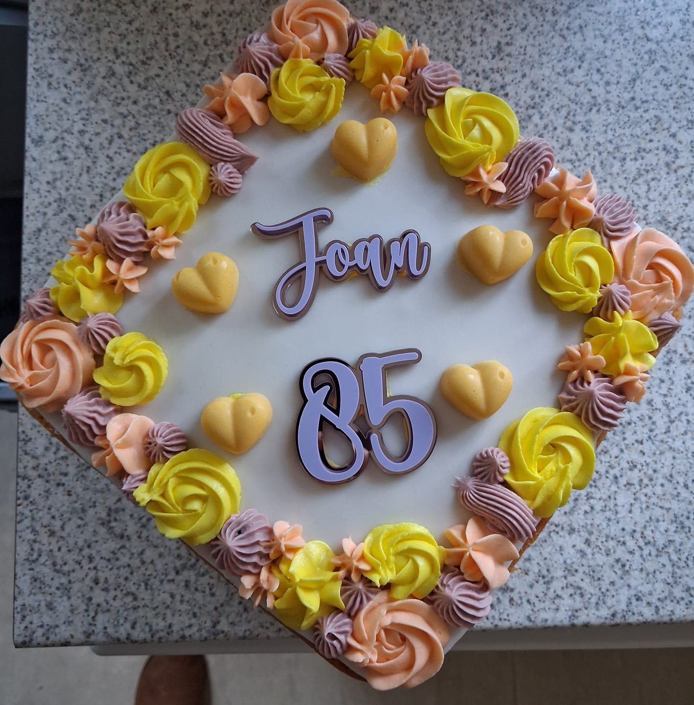 Customer photo review of Double Layer Charm Name and Number Set