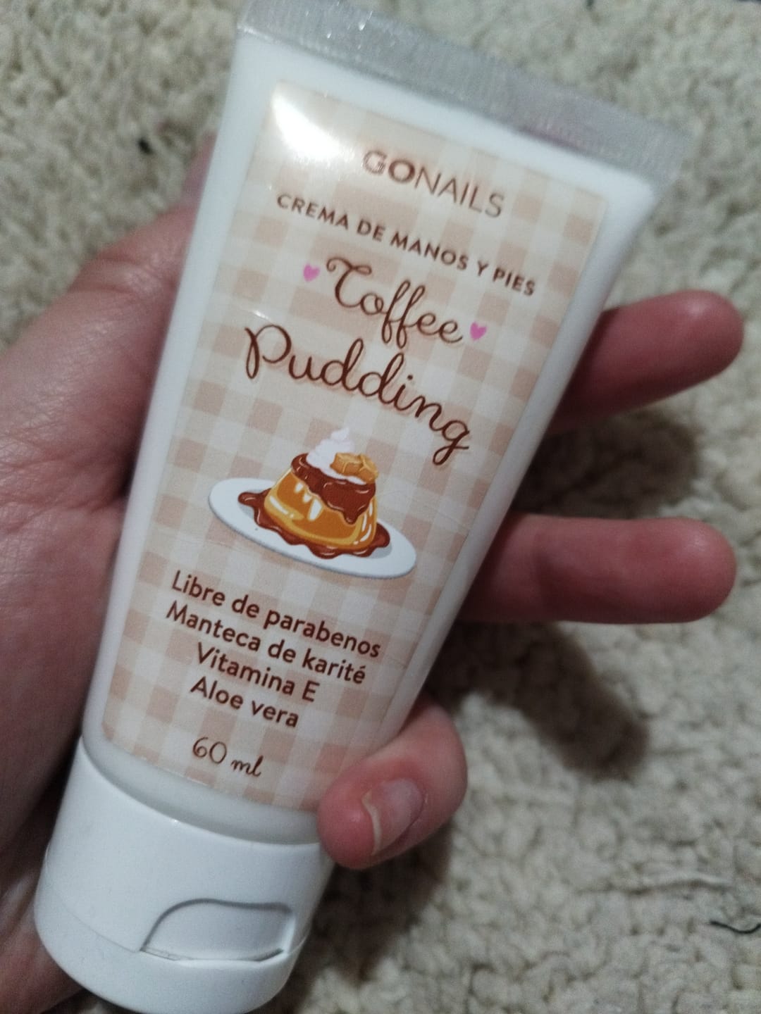 Customer photo review of Crema de Manos y Pies - Toffee Pudding