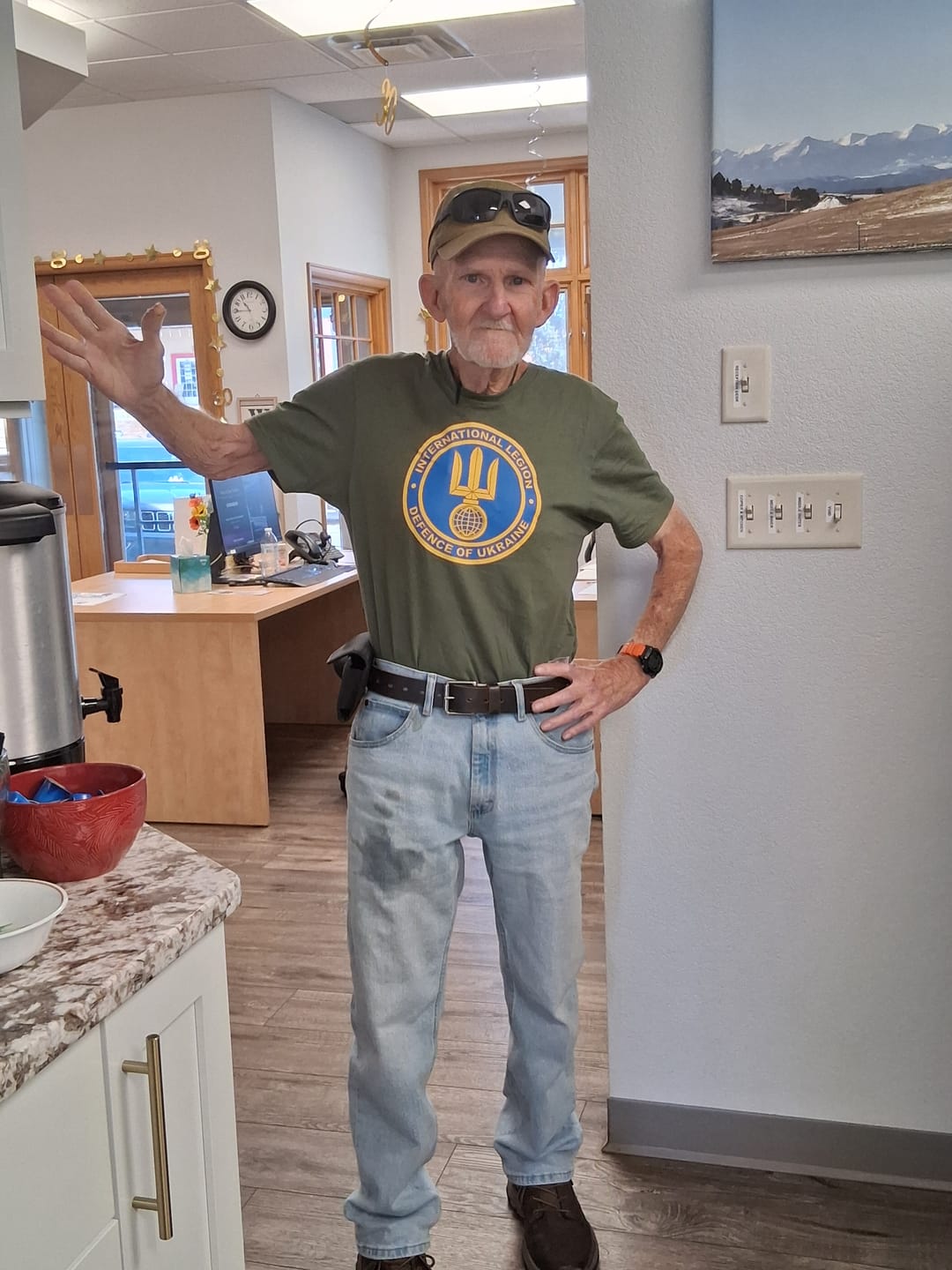 Customer photo review of International Legion T-Shirt