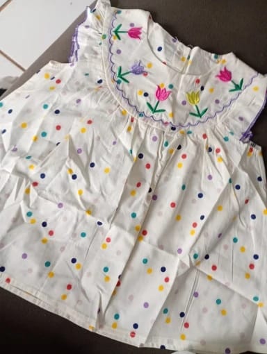 Customer photo review of Polka Dot Floral Dress