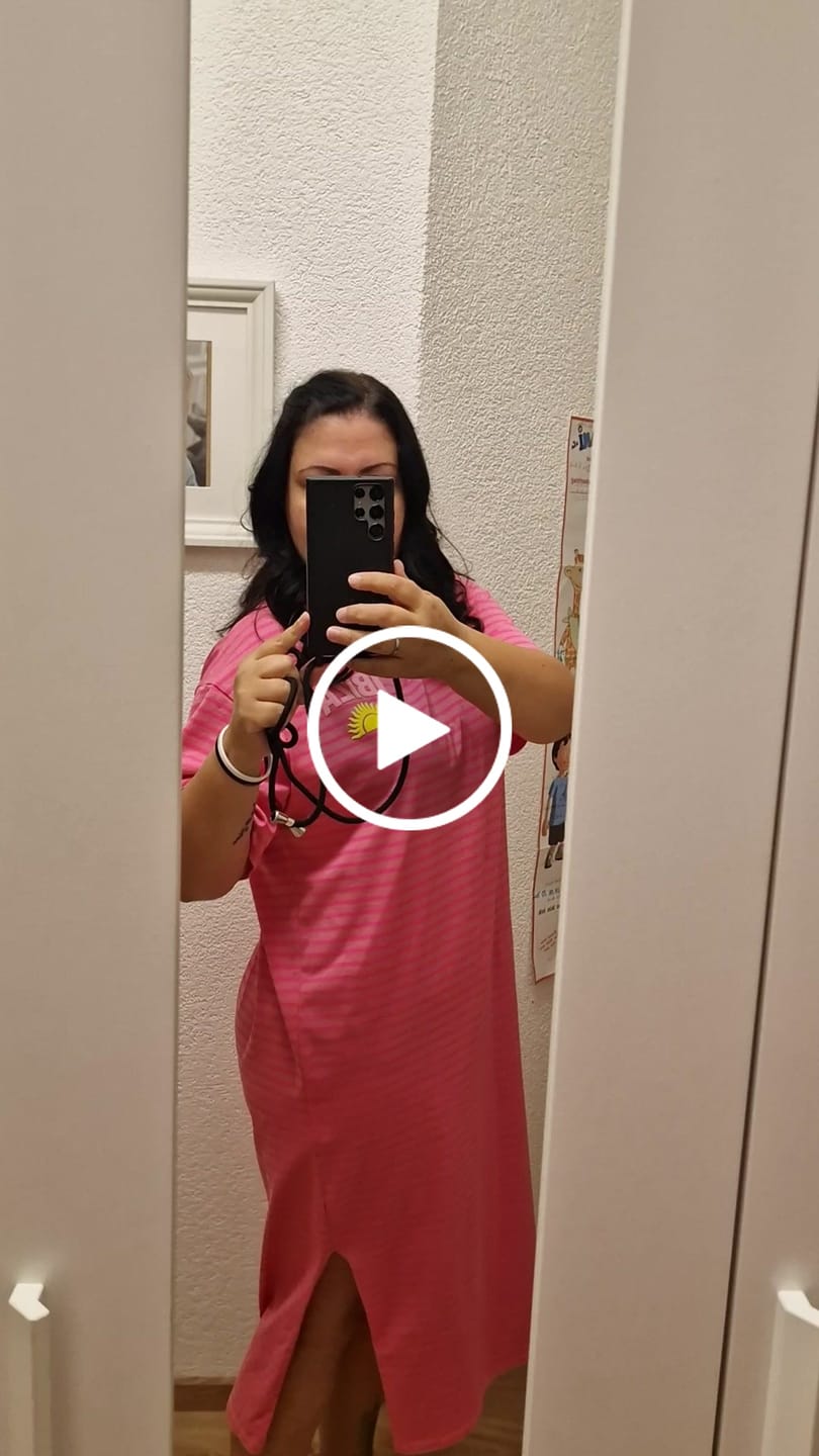Customer video review of Signature Musselin Kleid kurz hellrosa LEO LOVER rosa