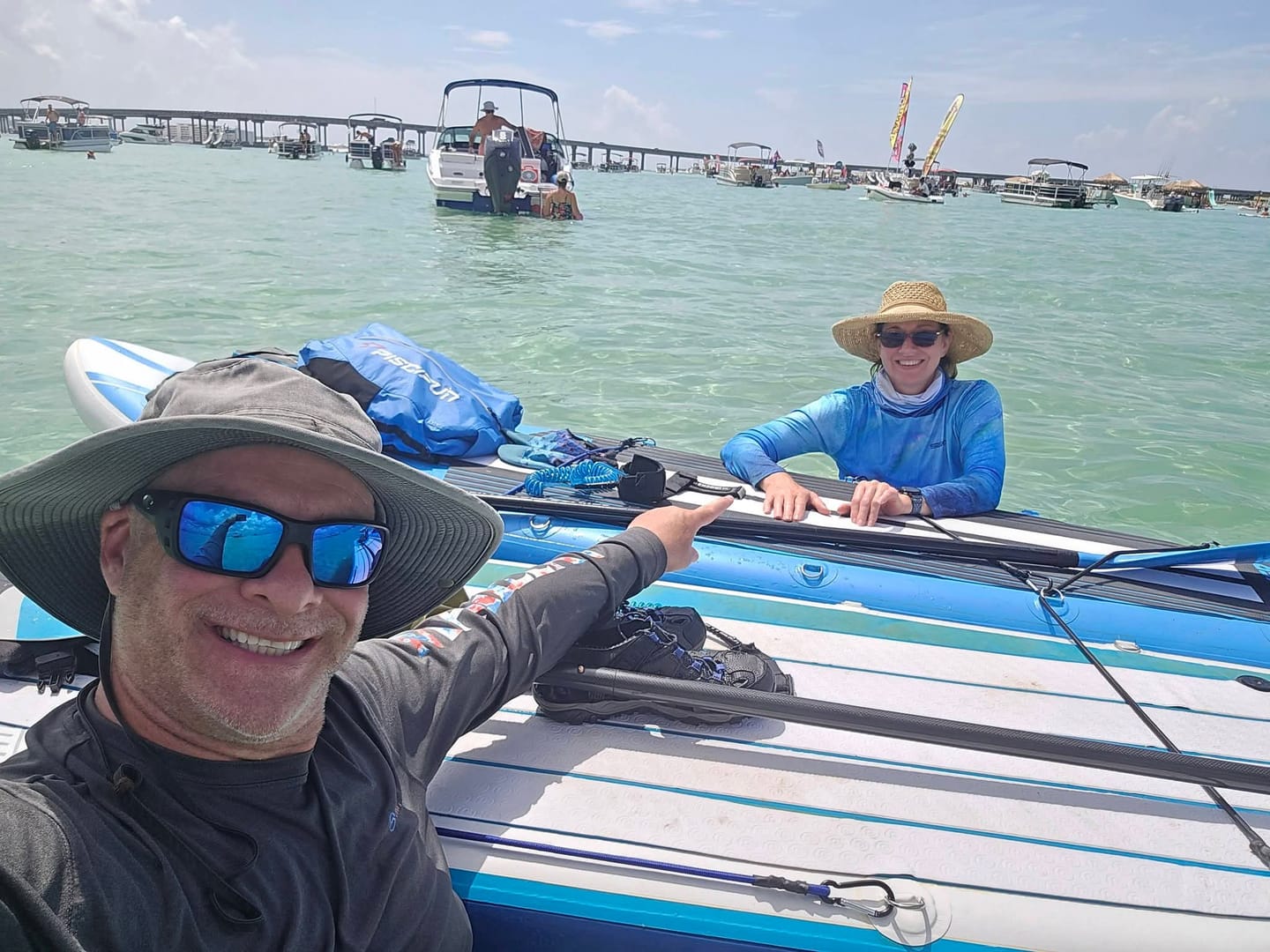 Customer photo review of Blue Crab Sport Tec Hooded Long Sleeve – Women's