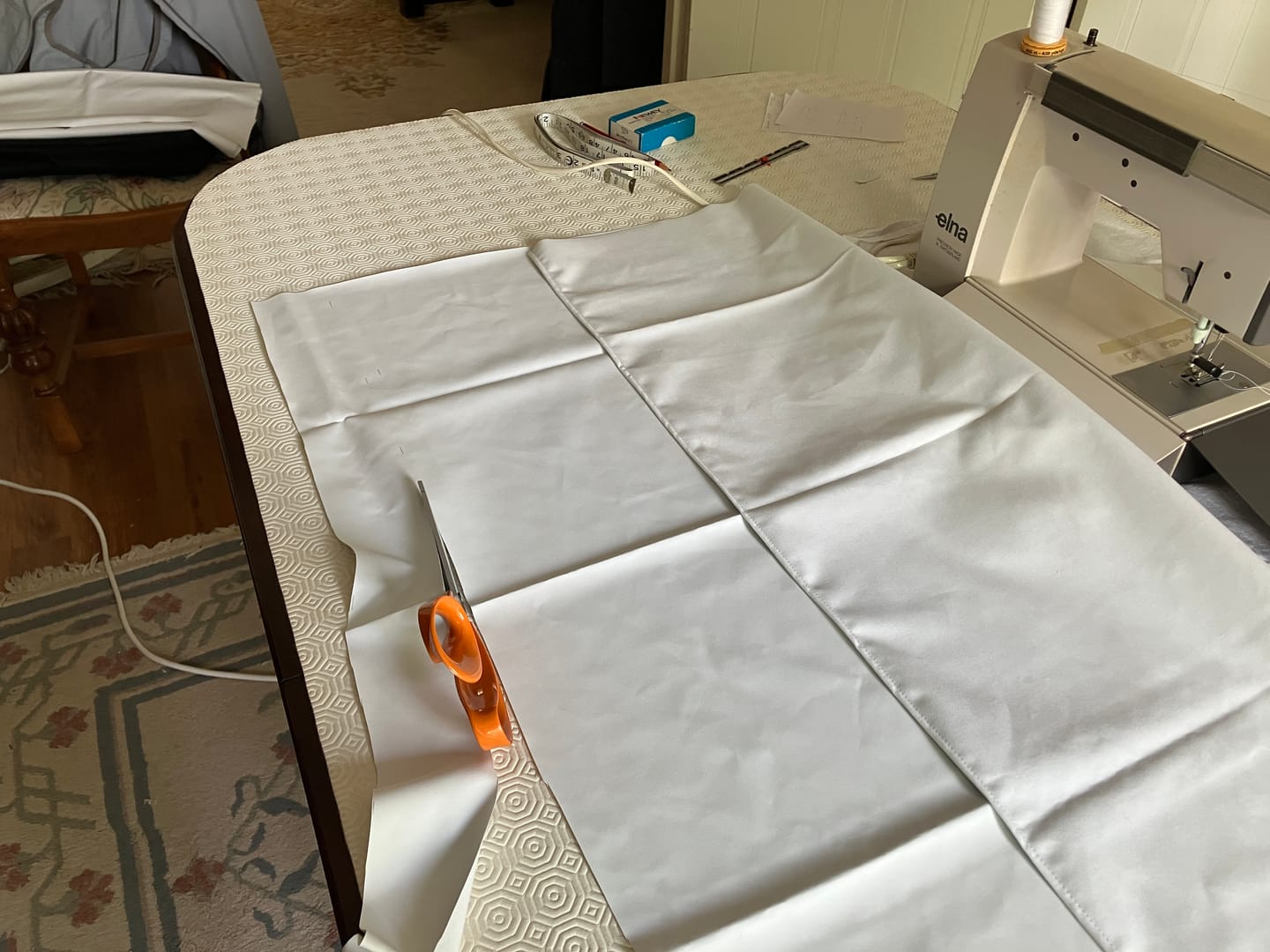 Customer photo review of Blackout Curtain Lining - White
