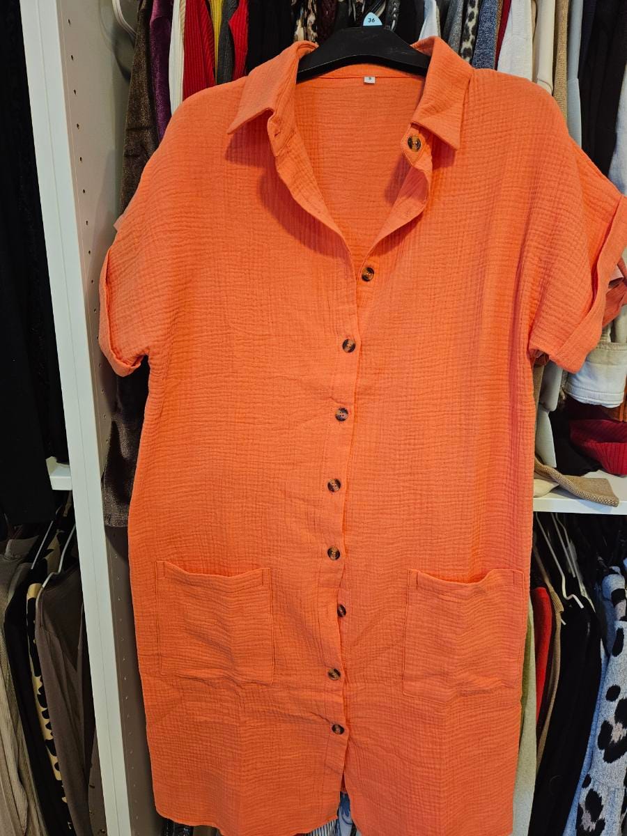 Customer photo review of Robe Chemise Fluide à Boutons